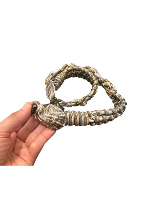 Vintage Metallic Braided Shells Waist Belt Women XS Gold Silver Mermaid Festival main image 8